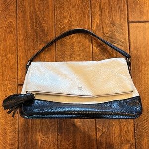 Kate Spade cream & black bag- great condition comes with detachable straps